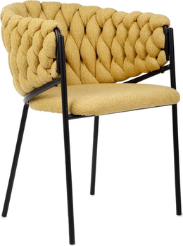 Krzesło do kuchni i salonu HOMLA MERLE 57 x 59 x 78 cm Yellow (5904183855509)