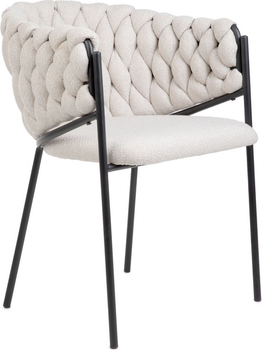 Krzesło do kuchni i salonu HOMLA MERLE 57 x 59 x 78 cm Beige (5904183855523)