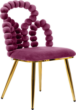 Krzesło do kuchni i salonu HOMLA BUBBLE BEAM 56.5 x 52 x 87 cm Burgundy (5904183871844)