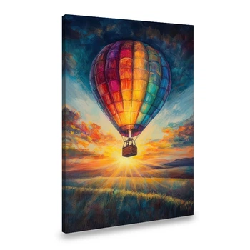Картина на холсте Радужный воздушный шар 120x80 см (111ML_XL)