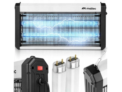 Лампа від комах Maltec MasterKiller EGO-02 30W 3800V UV знищувач комарів мух мошок ос електрична пастка до 130 м² для дому альтанки дачі офісу