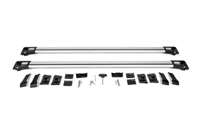 Перемычки на рейлинги под ключ WingBar (2 шт) до 140 см, Черный для Nissan Armada 2016-2024 гг