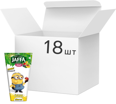 Упаковка нектару Jaffa Minions Мультивітамінний з м'якоттю 200 мл х 18 шт (4820264290971)