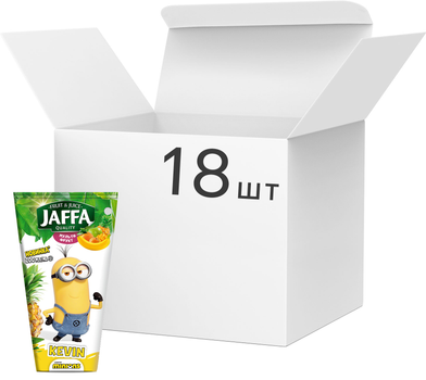 Упаковка нектару Jaffa Minions Мультифруктовий з м'якоттю 200 мл х 18 шт (4820264290940)