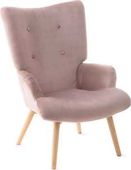 Fotel tapicerowany Homla MOSS 70 x 95 cm Pink (5902869925843)