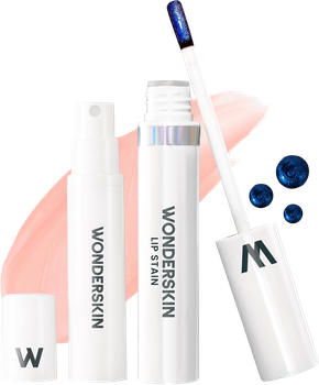 Zestaw Wonderskin Wonder Blading Żelowa maseczka do ust Adore 4 ml + Aktywator w sprayu 5 ml (850007254247)