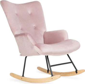 Fotel bujany Homla MOSS 72 x 73 x 92 cm Pink (5904183856735)