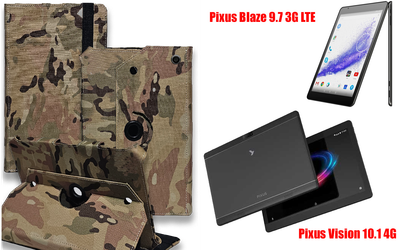 Чехол Spinner360 для планшета Pixus Blaze 9.7 3G LTE, Vision 10.1 4G, цвет Multikam