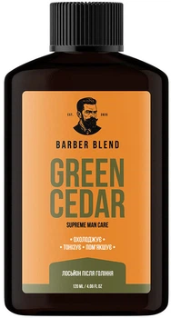 Освіжальний лосьйон після гоління Barber Blend Green Cedar 120 мл (4823109703490)