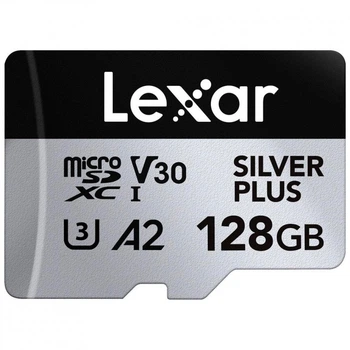 Карта памяти Lexar 128GB microSDXC class 10 UHS-I U3 V30 A2 Professional Silver (LMSSIPL128G-BNANG) (251808)
