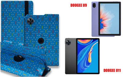Чехол Spinner360 для планшета DOOGEE U9, DOOGEE U11, цвет Feshn Blue