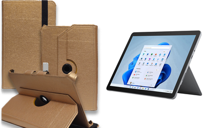 Чехол Spinner360 для планшета Microsoft Surface Go, Go 2, Go 3, цвет Gold