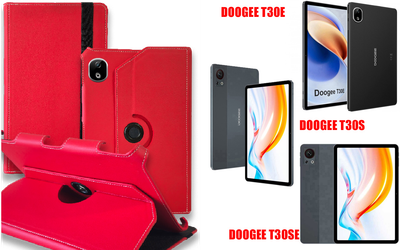 Чехол Spinner360 для планшета DOOGEE T30E, T30S, T30SE, цвет Red