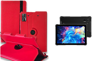 Чехол Spinner360 для планшета DOOGEE R08, цвет Red