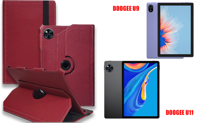 Чехол Spinner360 для планшета DOOGEE U9, DOOGEE U11, цвет Bordo