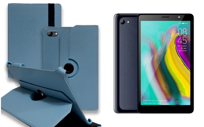 Чехол Spinner360 для планшета Tecno Tab 7 P704a, цвет Light Blue