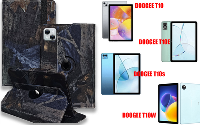 Чехол Spinner360 для планшета DOOGEE T10, T10E, T10s, T10W, цвет Hrab