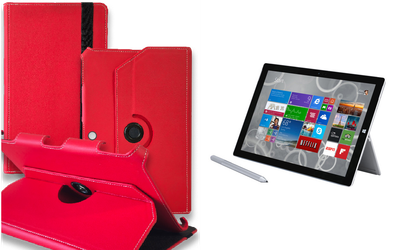 Чехол Spinner360 для планшета Microsoft Surface Pro 2, Pro 3, Pro 4, цвет Red