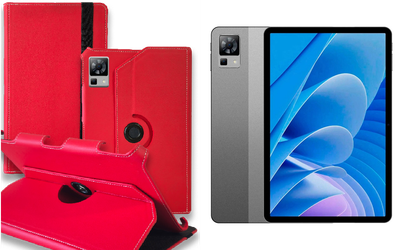 Чехол Spinner360 для планшета DOOGEE T30, T30 Pro, цвет Red