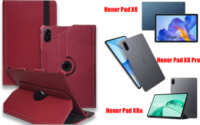 Чохол Spinner360 для планшета Honor Pad X8, Pad X8 Pro, Pad X8a, колір Bordo