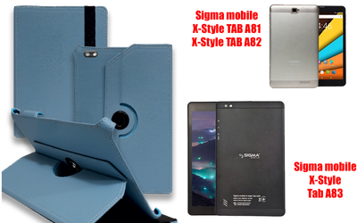 Чохол Spinner360 для планшета Sigma mobile TAB A81, TAB A82, TAB A83, колір Light Blue