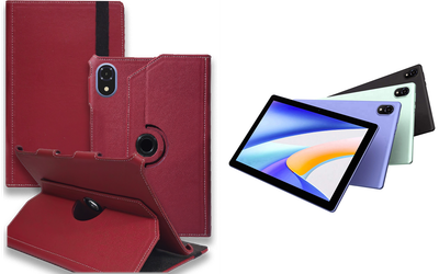 Чехол Spinner360 для планшета DOOGEE Tab U10, U10 Pro, цвет Bordo