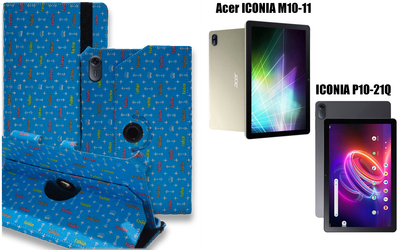 Чехол Spinner360 для планшета Acer ICONIA M10-11, ICONIA P10-21Q, цвет Feshn Blue