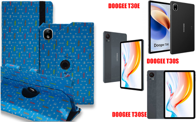 Чехол Spinner360 для планшета DOOGEE T30E, T30S, T30SE, цвет Feshn Blue