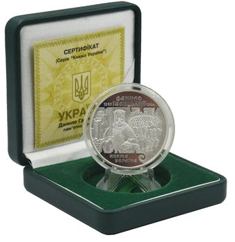Монета Украина 10 гривен 1998 Серебро Proof Князь Данила Галицкий (Ag 925, унция, 31.1 грамм)