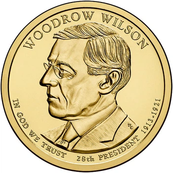 Монета США 1 доллар 2013 D «28-й Президент Вудро Вильсон» UNC (KM#550)