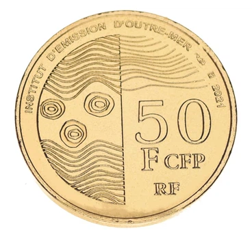 Монета Французская Полинезия 50 франков 2021 UNC Таити