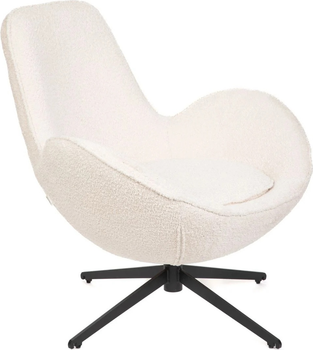Fotel obrotowy Homla LUNAIRE TEDDY BOUCLE 86 x 76 x 87 cm Beige (5904183872124)