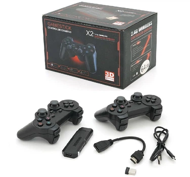 Игровая приставка Voltronic X-2 1GB RAM 64G, 35000 игр, 2 беспроводных джойстика / Консоль для телевизора (игры PSP, PS1)