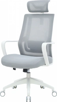 Крісло комп'ютерне офісне ергономічне OfficePro Harmony OC310-W-LG-LG White/Light Gray