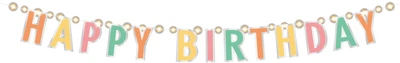Гирлянда-баннер Maxi LED Happy Birthday светящаяся 1.6 м (MX21010011)