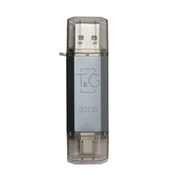 Флеш-накопитель USB 32GB Type-C T&G 009 Star Series Silver (TG009TC-32GSL)