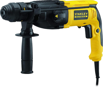Перфоратор сетевой Stanley FatMax SDS-Plus, 800 Вт, 2.4 Дж, 3 режима, 4670 уд/мин, 1250 об/мин SFMEH210K