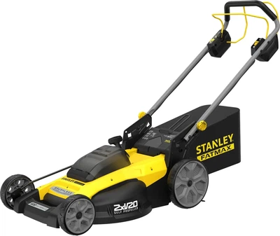 Газонокосилка аккумуляторная самоходная бесщеточная Stanley FatMax 20 В, 4 Ач, ширина кошения 51 см, высота кошения 25-57 мм, травосборник 40 л SFMCMWS251M