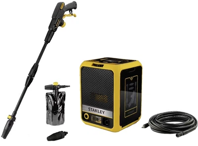 Мойка высокого давления электрическая щеточная Stanley 2.5 кВт, 180 бар, 8 м, 500 л/год, 50°C, бак 0.6 л SXPW25CDSS-E