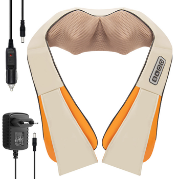 Роликовый массажер для шеи и плечей с подогревом Massager of Neck Kneading (см11420)