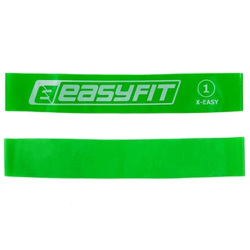 Резинка для фитнеса и спорта №1 EasyFit EF-1813-1 зеленая