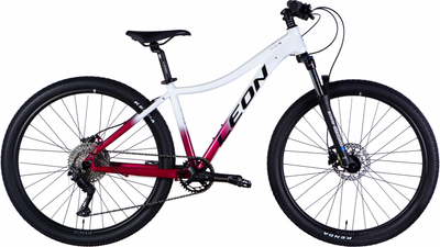 Велосипед Leon XC LADY 75 AM HDD AL 27.5" 16" 2025 Білий з малиновим (OPS-LN-27,5-013)