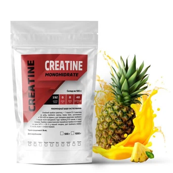Креатин моногидрат Creatine Monohidrate 99,7% порошковый на 100 порций 500 г Ананас (14-125-cre-a500)