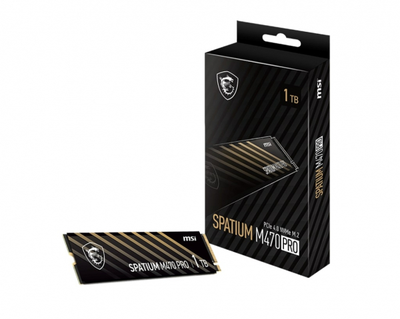 SSD накопитель msi Spatium m470 Pro 1tb m.2 2280 PCIe 4.0 x4 NVMe 3d nand tlc (s78-440l0j0-p83)