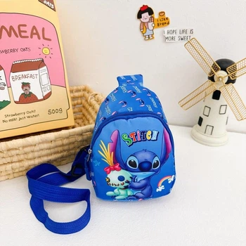 Детский рюкзак сумка-слинг Стіч Stitch 18*13 см Синій