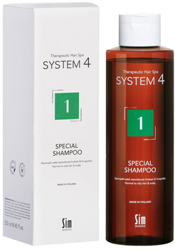 Шампунь Sim Sensitive System 4 №1 Special для нормальної шкіри голови та схильної до жирності 250 мл (6417150024345)