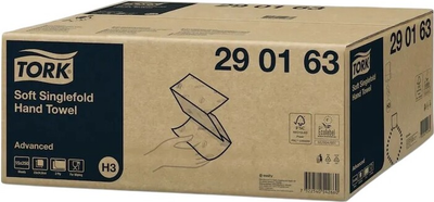 Ręczniki papierowe Tork Singlefold 250 stz × 15 opakowań (7322540542660)