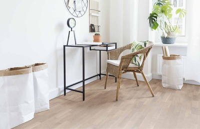 Паркетна дошка Floor`360 Дуб NORDIC WHITE 3-смугова Лак