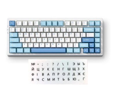Механическая клавиатура MCHOSE G75 PRO — Hot-Swap, Gateron G Pro 3.0, PBT keycaps, RGB, беспроводная | Для геймеров и профессионалов Голубая