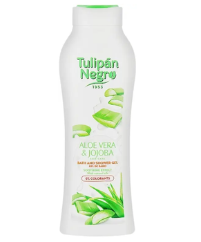 Гель для душу "Алое Вера та жожоба" — Tulipan Negro Aloe Vera & Jojoba Shower Gel, 650 мл